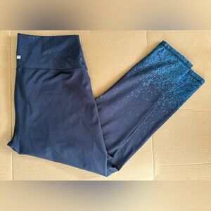 Women's Navy Blue Speckled Leggings Size: XXL